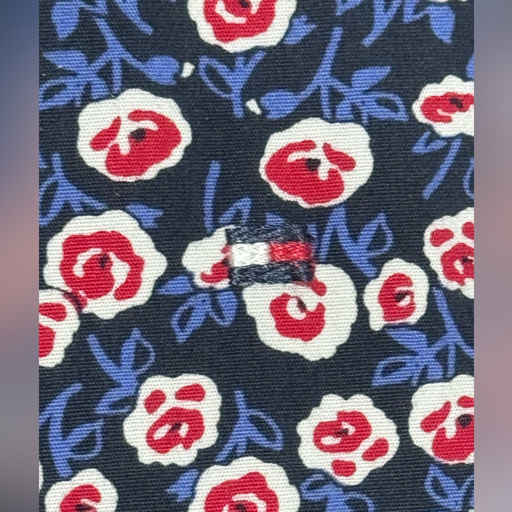 Tommy Hilfiger Sheath Belted Button Down Midi Dress Sleeveless Collar Size 10 - Picture 7 of 8